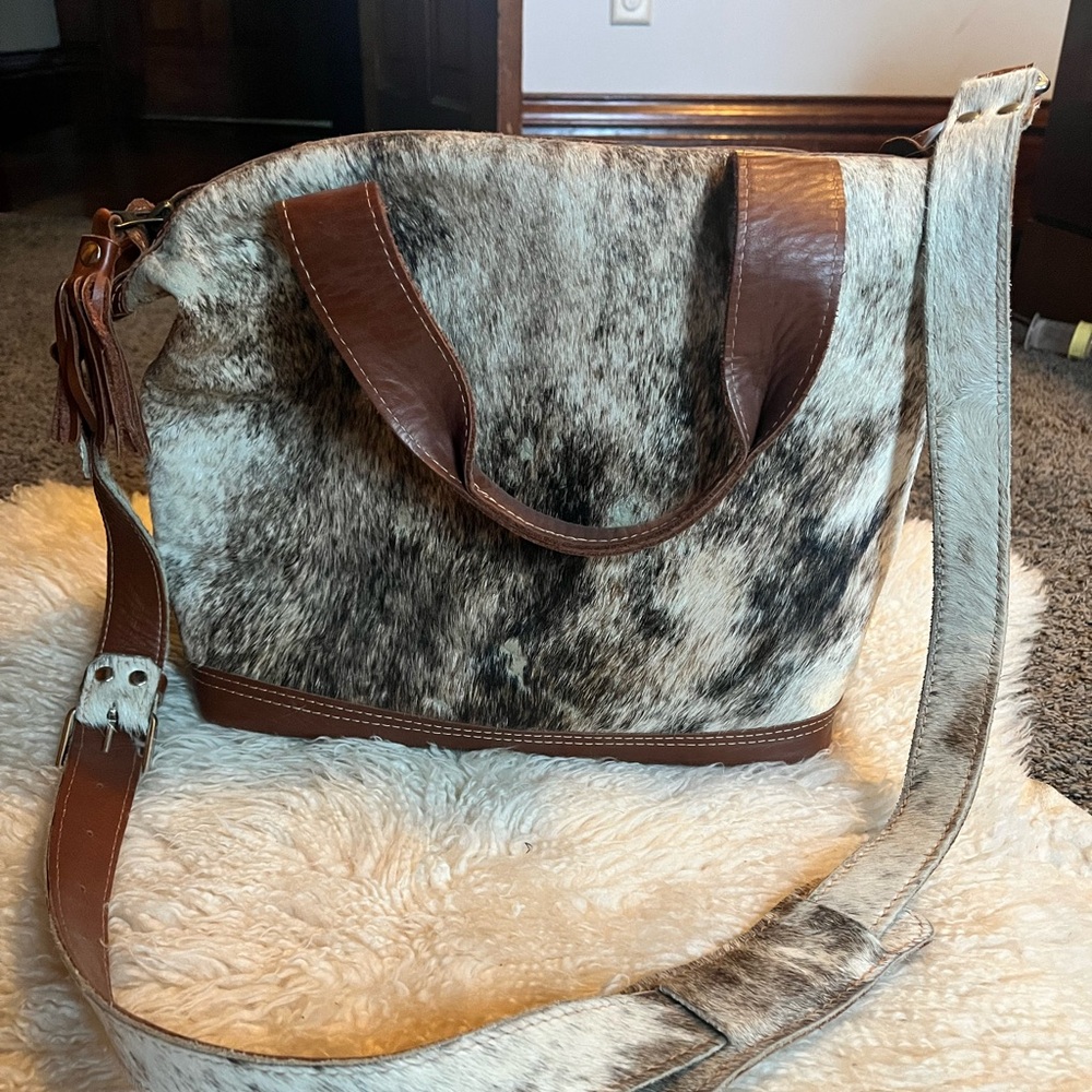 LuLaRoe cowhide bag signed by DeAnne